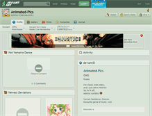 Tablet Screenshot of animated-pics.deviantart.com