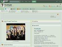 Tablet Screenshot of foxxroyale.deviantart.com