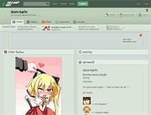 Tablet Screenshot of mom-karin.deviantart.com