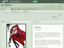 Tablet Screenshot of goldieauvs.deviantart.com