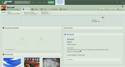 Desktop Screenshot of docleaf.deviantart.com