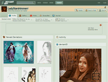 Tablet Screenshot of ladystarshimmerr.deviantart.com