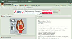 Desktop Screenshot of amadeousfenrir.deviantart.com