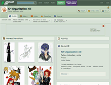 Tablet Screenshot of kh-organization-xiii.deviantart.com