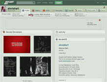 Tablet Screenshot of alexiahart.deviantart.com