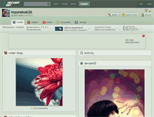 Tablet Screenshot of myuneko626.deviantart.com