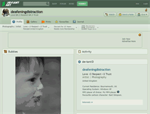 Tablet Screenshot of deafeningdistraction.deviantart.com