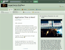 Tablet Screenshot of hungergames-roleplay.deviantart.com