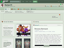 Tablet Screenshot of blackace70.deviantart.com