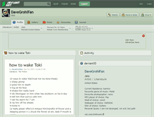 Tablet Screenshot of davegrohlfan.deviantart.com