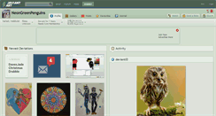 Desktop Screenshot of neongreenpenguins.deviantart.com