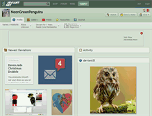Tablet Screenshot of neongreenpenguins.deviantart.com