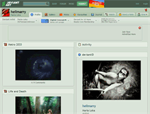 Tablet Screenshot of hellmarry.deviantart.com