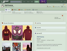 Tablet Screenshot of mishyooona.deviantart.com