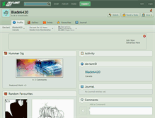 Tablet Screenshot of blade6420.deviantart.com