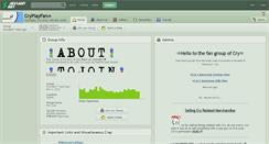 Desktop Screenshot of cryplayfan.deviantart.com