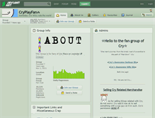 Tablet Screenshot of cryplayfan.deviantart.com