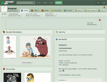 Tablet Screenshot of ansaner.deviantart.com