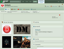 Tablet Screenshot of dookayla.deviantart.com