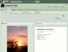 Tablet Screenshot of ninjapanda120plz.deviantart.com
