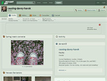 Tablet Screenshot of causing-davey-havok.deviantart.com