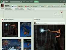 Tablet Screenshot of gorvien.deviantart.com