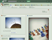 Tablet Screenshot of maxlover.deviantart.com