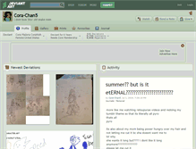 Tablet Screenshot of cora-chan5.deviantart.com