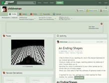 Tablet Screenshot of childwoman.deviantart.com