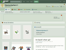 Tablet Screenshot of pokemonspriters11.deviantart.com