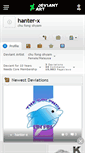 Mobile Screenshot of hanter-x.deviantart.com