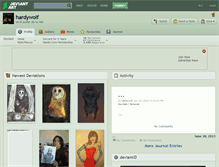 Tablet Screenshot of hardywolf.deviantart.com