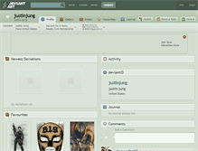 Tablet Screenshot of justinjung.deviantart.com