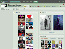 Tablet Screenshot of catwoman-fanclub.deviantart.com