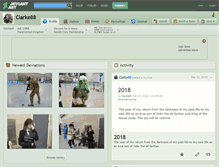 Tablet Screenshot of clarke88.deviantart.com