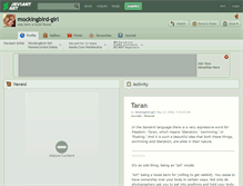 Tablet Screenshot of mockingbird-girl.deviantart.com