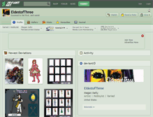 Tablet Screenshot of eldestofthree.deviantart.com