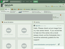 Tablet Screenshot of bigskystudio.deviantart.com