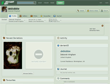 Tablet Screenshot of deblobbie.deviantart.com