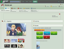 Tablet Screenshot of mizuka-san.deviantart.com