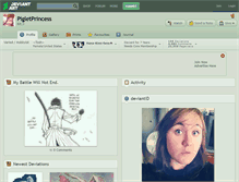 Tablet Screenshot of pigletprincess.deviantart.com