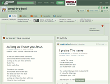 Tablet Screenshot of cereal-in-a-bowl.deviantart.com