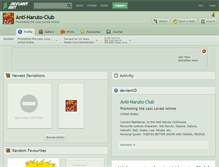 Tablet Screenshot of anti-naruto-club.deviantart.com