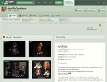 Tablet Screenshot of morffincreations.deviantart.com