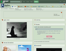 Tablet Screenshot of deaflux.deviantart.com