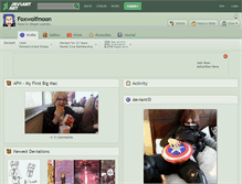 Tablet Screenshot of foxwolfmoon.deviantart.com