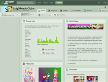 Tablet Screenshot of luigixpeach-club.deviantart.com