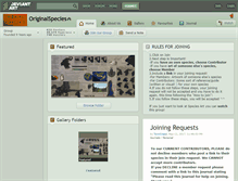 Tablet Screenshot of originalspecies.deviantart.com