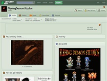 Tablet Screenshot of fleeingdemon-studios.deviantart.com