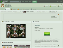 Tablet Screenshot of jakejynx.deviantart.com